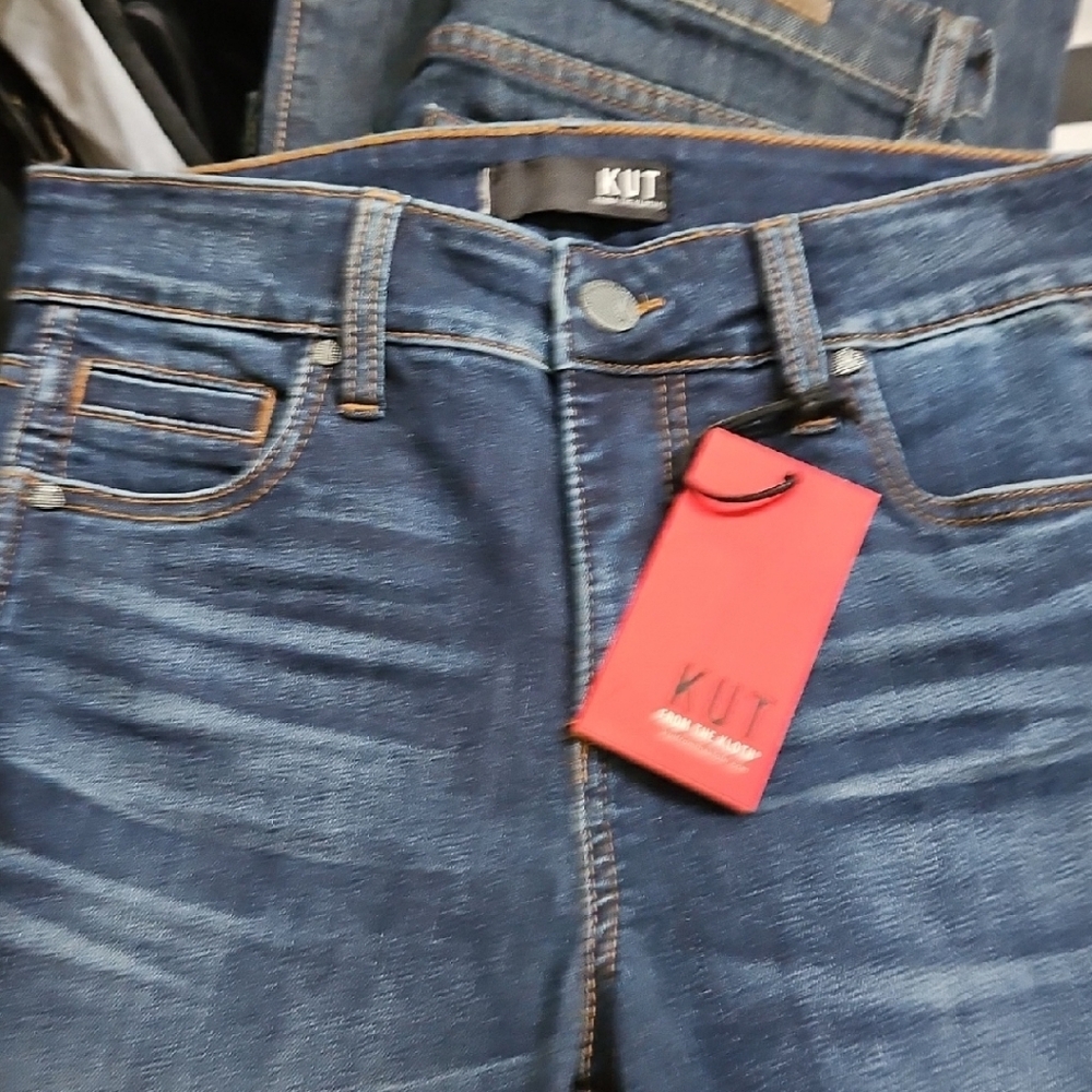 Kut from the Kloth Women's Indigo Straight Leg Jeans - Picture 8 of 8